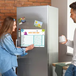 inkdotpot Magnetic Whiteboard Weekly Chores Charts Chore Chart for Refrigerator-Z7 image 2
