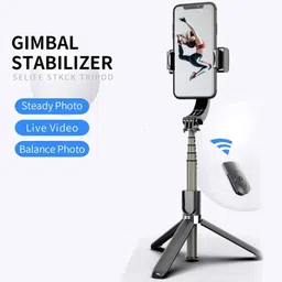 BUFONA Videos Selfie Stick Stand Mobile Flash Brackets Extendable Phone Holder+Bag Tripod, Tripod Kit, Monopod image 5