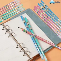 funblast Stylish Pencils with Sharpener & Eraser - Writing Drawing Tool for Kids, Shading Pencil image 4
