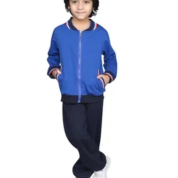 ZIP ZAP ZOOP Boys Mock Collar Pure Cotton T-Shirt With Trousers-picture-54