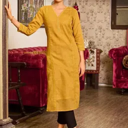 rr sa kurtis Women Embroidered Cotton Rayon Straight Kurta-picture-22