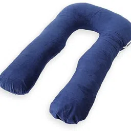 ag pro comfort ultra soft U-Shaped Pregnancy Pillow | Maternity Body Pillow with Velvet Cover Polyester Fibre Stripes, Solid Pregnancy Pillow Pack of 1 image 5