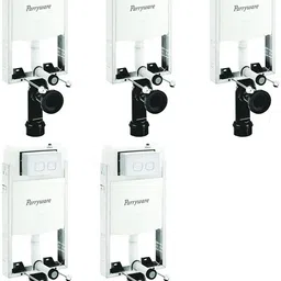parryware Half Frame Concealed Cistern with Flush Plate set of 5 pic 045 Dual Flush Tank-picture-36