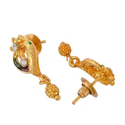 Silvermerc Designs Gold-Plated Black & White Stone Studded Jewellery Set image 5