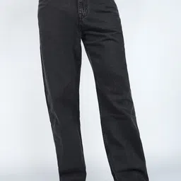 flying machine Men Relaxed Fit Mid Rise Black Jeans-picture-28