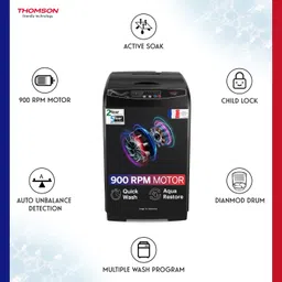 thomson 11 kg PureWash Fully Automatic Top Load Grey image 4
