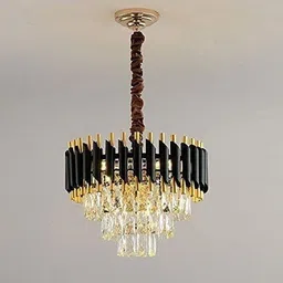 baslash 400 MM Black Mamba Round Chandelier For Living Room Bed Room Chandelier Ceiling Lamp image 2