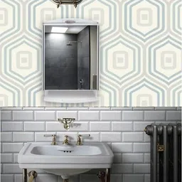 Saffire Bathroom Organizer Shelves with Bathroom Mirror-image-84