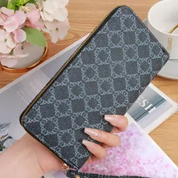 Women Casual Black Artificial Leather Wallet-image-95