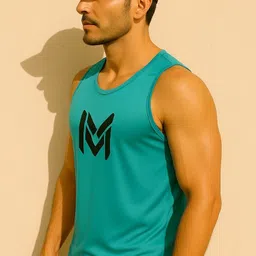 harshtrendz Pack of 3 Men’s round neck striped printed regular fit Men’s Gym Sando pack of 3 Men Vest image 3