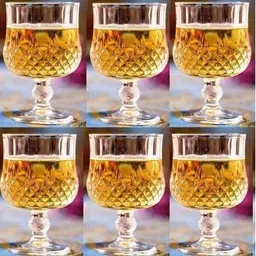 vetreo (Pack of 6) crystal brandy wine Crystal - Sherry - Brandy - Cognac - Snifter - Glasses - Handcrafted - Crystal Glass - Great for Spirits - Drinks - Bourbon Glass Set Water/Juice Glass-picture-11