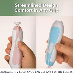 straw&weave Baby Nail Trimmer (6 Grits) AA Battery image 2