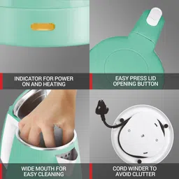 milton Riga Stainless Steel Double Walled Electric Kettle image 4