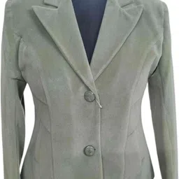 luvuduvy Velvet Self Design Coat For Women image 3