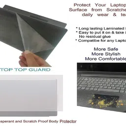 ANJO 15.6 Inch 4 in 1 Combo Laptop Screen protector, Key-Guard & Body Lamination Combo Set image 4