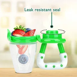 neospace Silicone Food/Fruit Nibbler with Extra Mesh, Soft Pacifier Feeder image 3