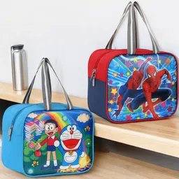 linox SPIDERMAN & DOREAMON Premium & Trendy Combo Lunch Bag For School/Office Waterproof Lunch Bag-picture-23