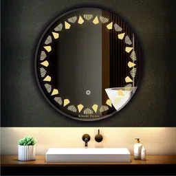 khushi decors 21 x 21 -Diamond Led Bathroom Mirror image 2