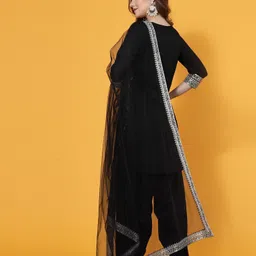 skylee Women Viscose Rayon Kurta Patiala Dupatta Set image 2