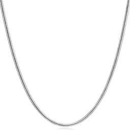 arisidh Stylish Snake Design 925 Pure Sterling Silver Chain Silver Plated Sterling Silver Chain-picture-11