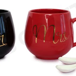 gb craft Mr & Mrs Couple / Ceramic/ Coffee/ Tea Ceramic Coffee Mug image 2