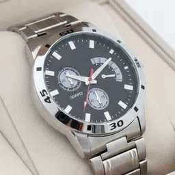 kairova Classic Silver and Multicolor Dial Analog Watch for Men Analog Watch - For Men KRM022_MA_AVOblack image 4