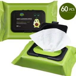 gleam guard Daily Cleansing wipe with Avacado Plant Extract, Paraben & Alcohol Free Makeup Remover image 4