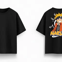 uthira Men Graphic Print Round Neck Pure Cotton Black T-Shirt image 2