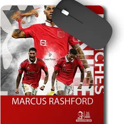The Desi Monk Rashford Poster Anti Skid Mouse Pad for Laptops and Computers Non Slip Base Mousepad-picture-40