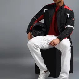 ducati Men Colorblock Biker/Riding Jacket image 2