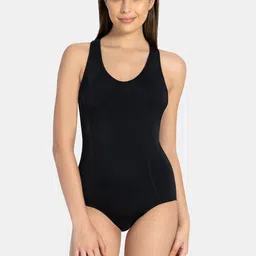 Amante Women Black Solid Swim Bodysuit-picture-17