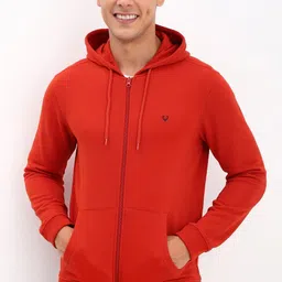 allen solly Men Full Sleeve Solid Hooded Sweatshirt-picture-27
