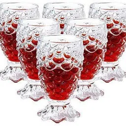 starpro (Pack of 6) Pineapple shape Wine ,bear glass (6pec set) Glass Set Beer Glass-picture-21