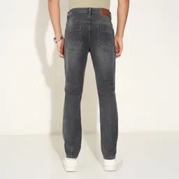 sf jeans by pantaloons Men Slim Mid Rise Grey Jeans image 4