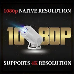 Luminexa 1080p Native, 4K Support, Android 13, Auto Keystone, 120″ Screen (12000 lm) Portable Projector image 2