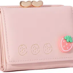 venzina Women Trendy Pink Artificial Leather Wallet image 1