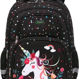 frantic Printed Kids School Bag for Daily Use(RR_Black_Unicorn_25_1M) Waterproof Backpack-picture-10