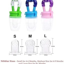 ss enterprises Silicone Baby Infant Fruit Feeder Dummy Pacifier Newborn Nipple(Pack of 2) Teether and Feeder image 3