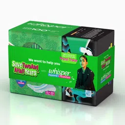 whisper Ultra Clean 50s plus Nights XXXL 10s (Day and Night Pack) Sanitary Pad image 3