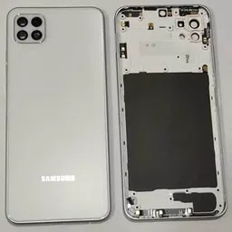 SPAREASP Samsung A22 5g Back Housing Body ( Middle Ring + Back Panel) White Back Panel-image-7