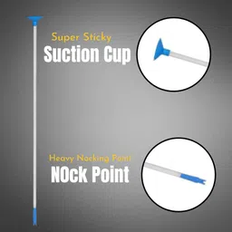 medivedas Archery Set for Kids 10 Pcs Arrows - Blue Arrow image 5