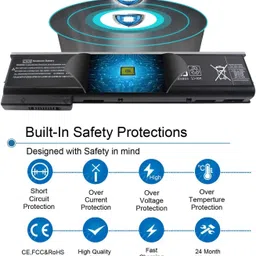 TECHCLONE E7U21AA CA06 CA06XL 640 645 650 655 G0 G1 718677-421 718755-001 HSTNN-LB4X CA09 6 Cell Laptop Battery image 4