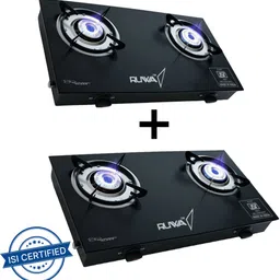 ruwa 2 Burner Glasstop (Combo) Glass Manual Gas Stove-picture-24