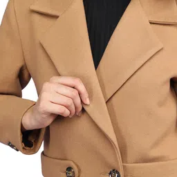 plagg Tweed Solid Coat For Women image 4