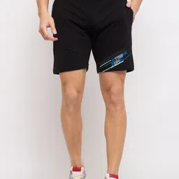 duke Solid Men Black Regular Shorts image 1