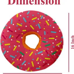 me&you Donut Pillow Microfibre Toons & Characters Cushion Pack of 1 image 4