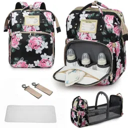 comfystyle 3 in 1 Large Capacity Diaper Bag Backpack with Changing Station Mummy Diaper Bag image 1