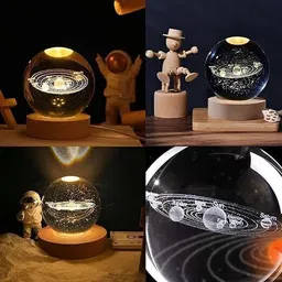 shopogenix 3D SATURN SOLAR SYSTEM BALL LIGHT01-L77 Night Lamp image 5