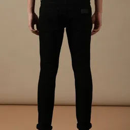 wrangler Men Slim Mid Rise Black Jeans image 3