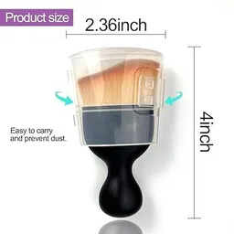 naksht Car Interior Ac Vent Dashboard Cleaning Soft Brush Nylon Wet and Dry Brush image 3